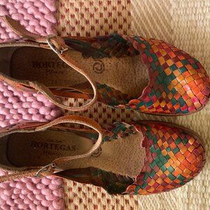 Hortegas Rainbow woven sandals